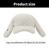 Winter Warm Cap Plush Hat with Rabbit Ears Soft Breathable Furry Baseball Hat Women Headdress Outdoor Activity Headgear