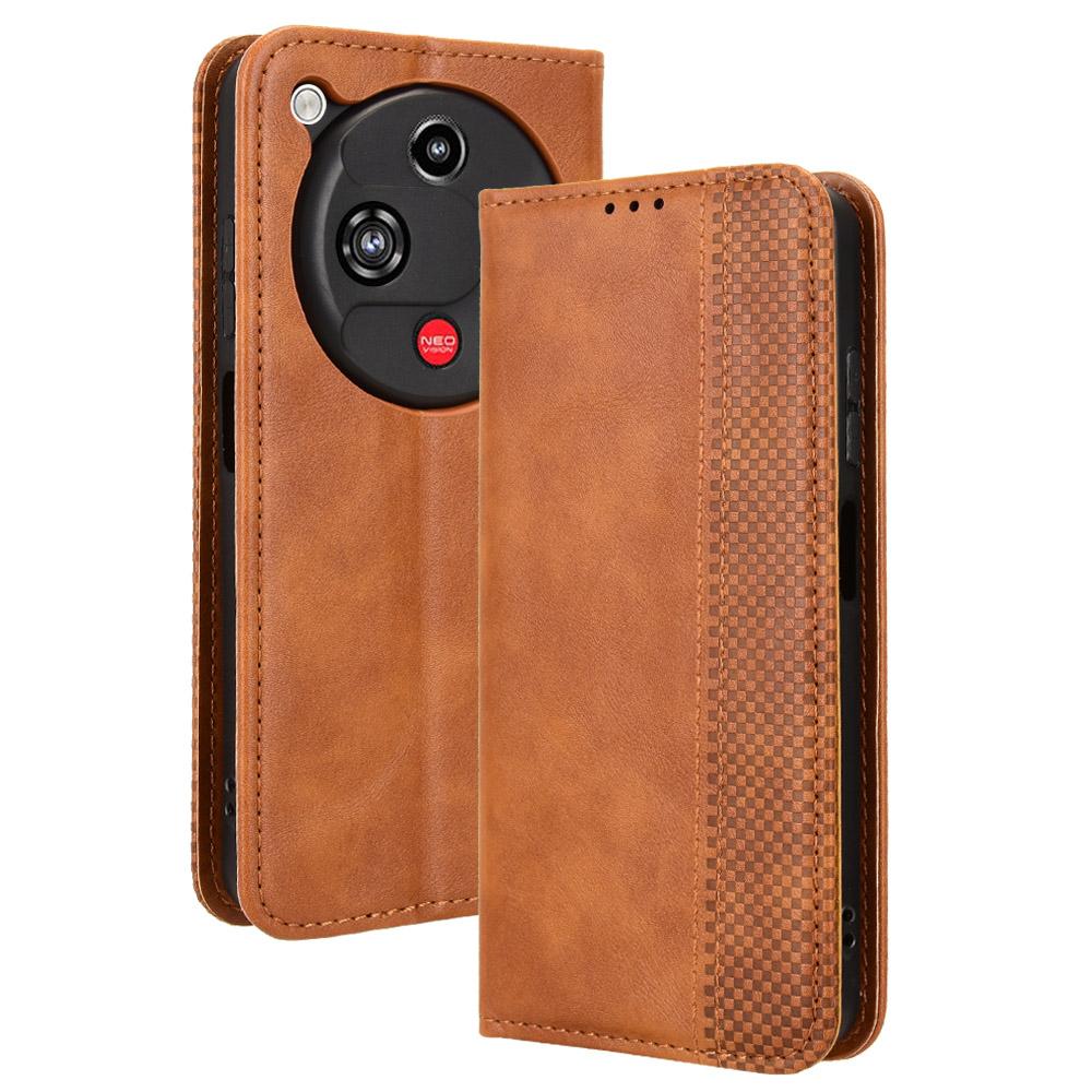 Flip Cover für ZTE nubia Focus 2 PU-Leder Ganzkörperschutz [RFID-Blockierung] Handyhüllen Brieftaschenhülle