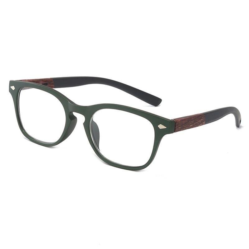 Smart Zoom Ultra-Light Anti-Blue Light HD Men’s Presbyopic Glasses +400 зеленой рамки