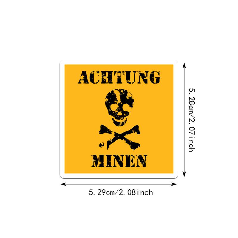 50Zhang Výstražná značka Výstraha Osobnost Horký styl Graffiti Nálepka Zavazadlo Nálepka na auto