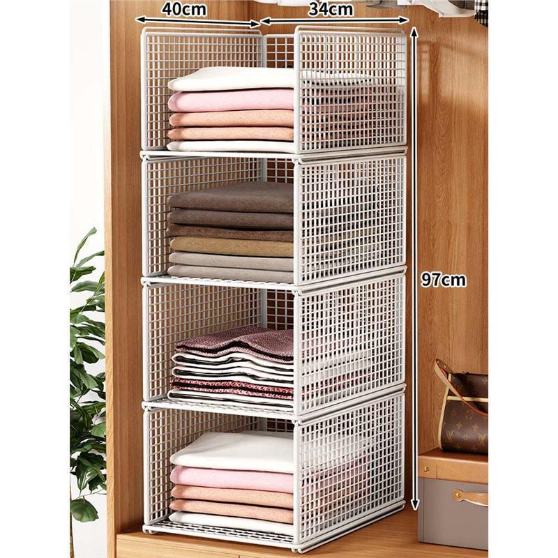 Organizator szaf: Warstwowe przegródki do przechowywania ubrań