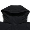 FILA Down Jackets Men's Jet Black Hooded Non Detachable Moderate F11M543907FBK
