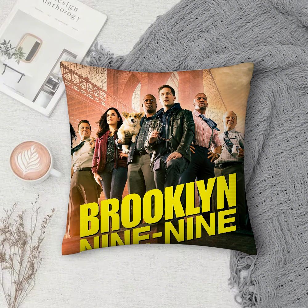 TV B-Brooklyn N-Nine-Nine Pillow Case Square Double-Sided Printing Short Plush Sofa Cushion Cover Bedroom Bedside Pillow