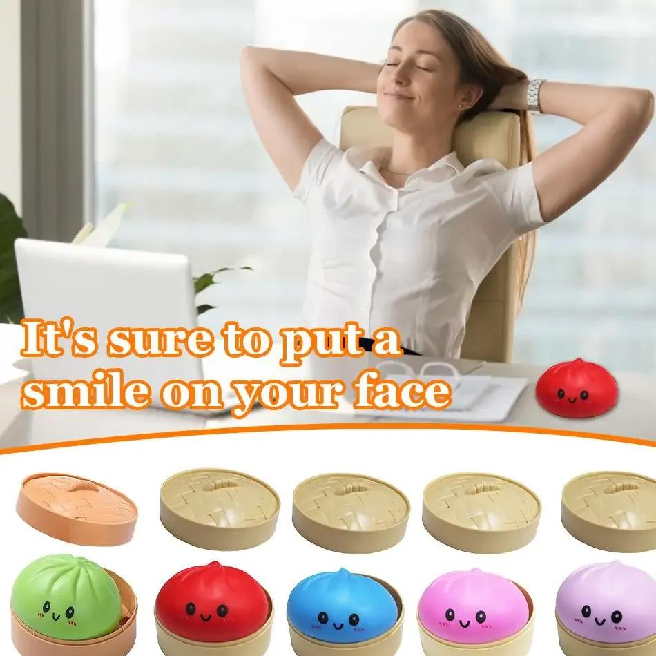Colorful dumpling squishies Stress Balls Reusable Low Rebound Decompression Toys Dough Ball Unique Home Decoration Gifts New