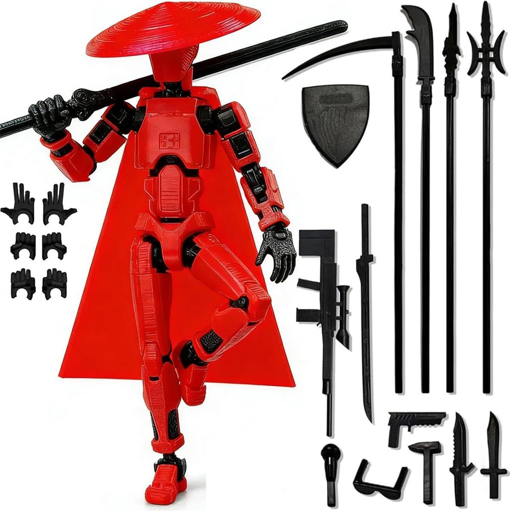 Multi-Joint Articulated Action Figure Collectible Model Arts Poseable Decorative Statue for Display