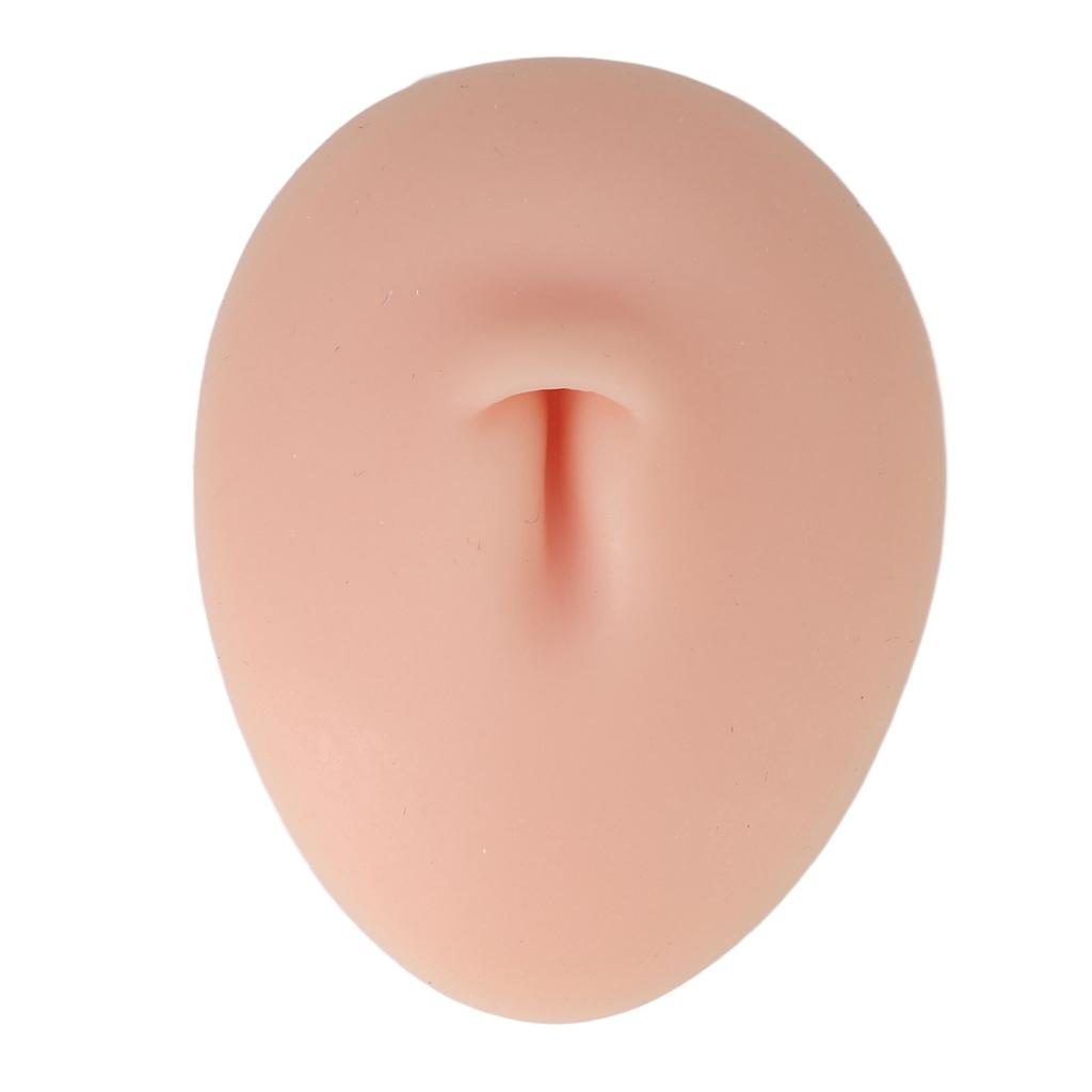 3D Silicone Belly Button Model for Piercing Practice Reusable Soft Elastic Human Navel Model Display
