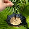 Umbrella Bird Feeder Outdoor Hanging Bird Feeder Decorative Open Bird Feeder for Balcony Garden Backyard