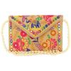 Bolsas de Mão para Mulheres Jaipuri Rajasthani Bordado Feito à Mão Trabalho com Espelhos Bolsas Transversais Elegantes para Mulheres Bolsas Transversais para Senhoras e Meninas - 22X16 Cm