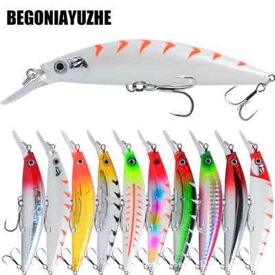Realistic Saltwater Sinking Minnow Lure 11cm-27g Artificial Fishing Bait
