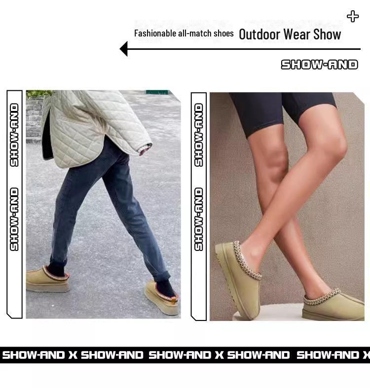 Wang Yibo sněhule Tasman: Pánské a dámské zimní hovězí s velurem a hustou kožešinou