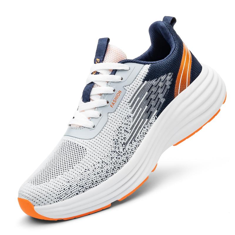 

Fashion New Men Sport Casual Shoes New Mesh Breathable Running Shoes for Men Lightweight Colorful Luxury Brand Men s Walking Sneakers 44 белый