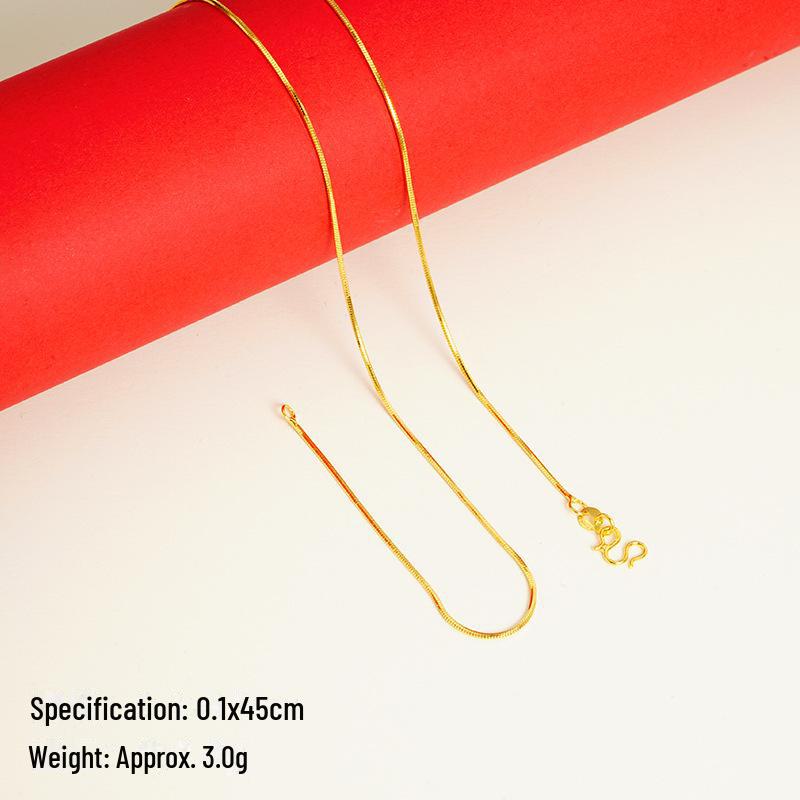 

Элегантное женское ожерелье с подвеской в виде ключицы из песочного золота - высококачественная цепочка из имитации золота