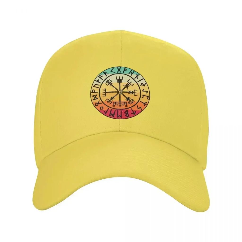Compass Vegvisir Runes Tattoo Trucker Hat Adjustable Adult Vikings Legend Baseball Cap Hip Hop