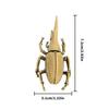 Antique Bronze Brasses Insect Ornament Rhinoceros Scarab Miniature Figurine Home Dekstop Decors Accent Paperweight Gift