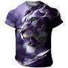 Vintage 3D Animal Men's Clothing Summer Breathable Men's T-Shirt Hip Hop Fashion Men Top Trend O-Neck Men Short Sleeve