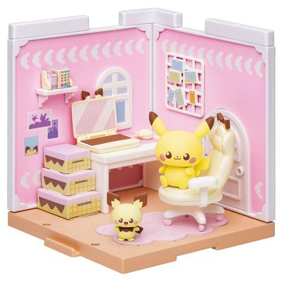 TAKARA TOMY Pocket Monsters Pokemon Pokepiece House Hobbyraum Pichu & Pikachu