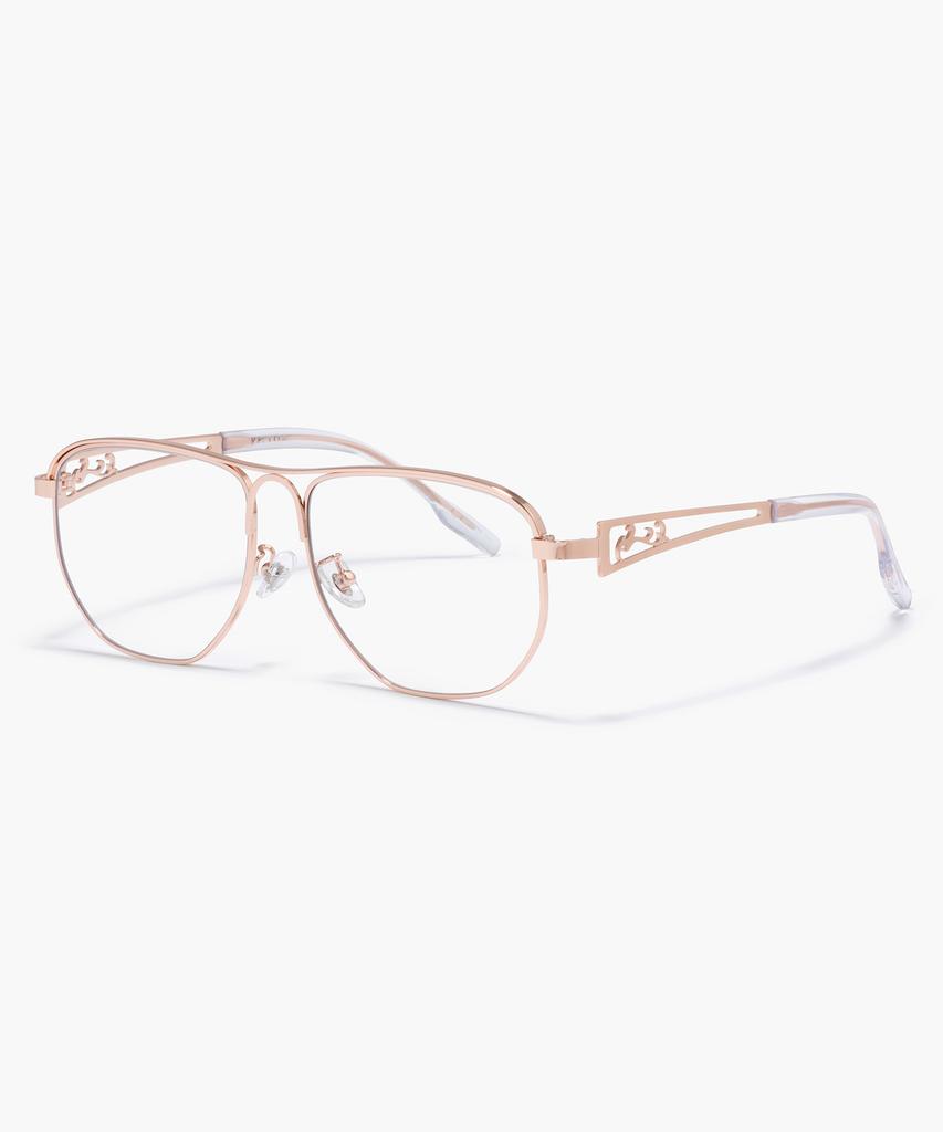 Likkeullou Rc Stainless Steel Veil Glasses Rose Gold