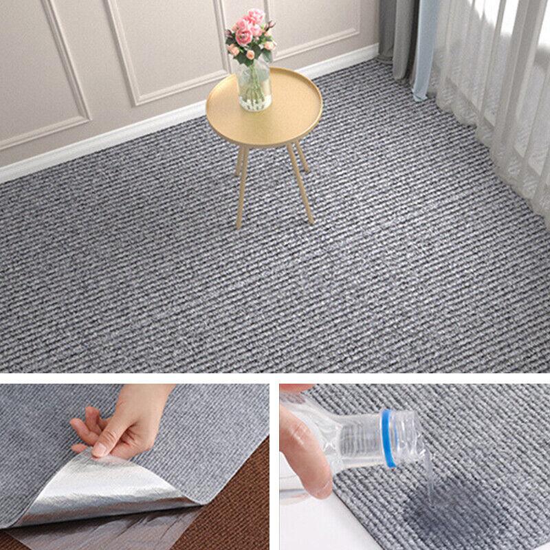 10Pcs Self Adhesive Carpet Floor Mat Anti-Slip Floor Sticker Living Room Carpet Anti-Slip Self Adhesive Floor Sticker Staircase