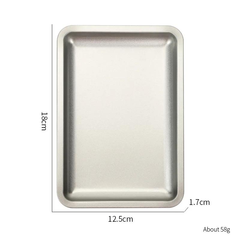 Multicolor Stainless Steel Nail Art Desktop Tool Storage Tray Jewelry Decorations Metal Tray Nail Art Tools Display Stand Nail