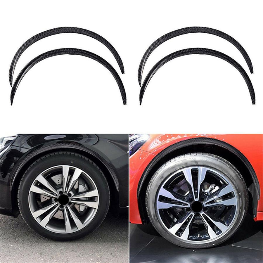 4Pcs Carbon Fiber Wheel Arch Protector Trim