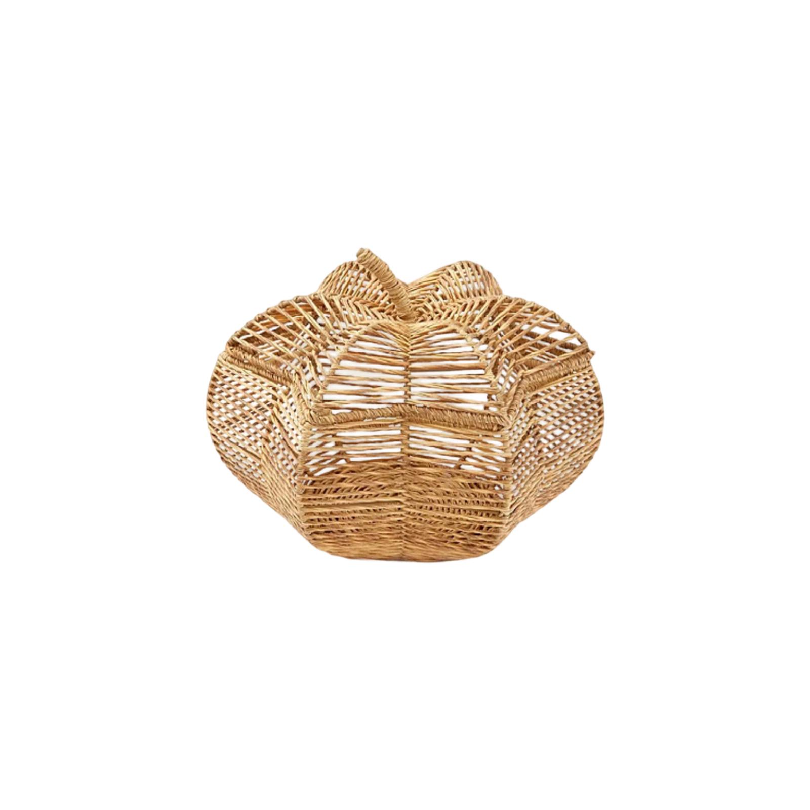 

Handmade Woven Storage Basket, Pumpkin And Vegetable , Storage Basket, Organizer, Desktop Sundries Basket, Home Decoration Basket One Size