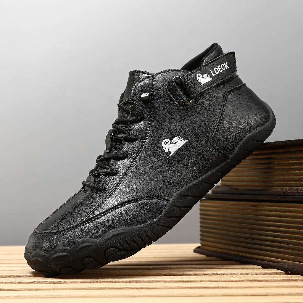 Men's Casual Shoes Short Boots Outdoor Casual Men's Boots Plus Velvet Large Size Men's Shoes Martin Boots