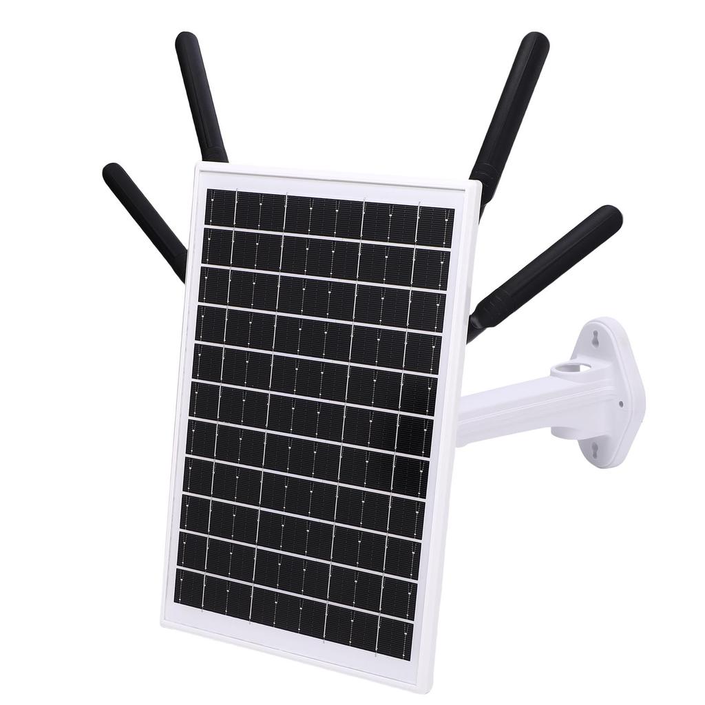 12W Solar Powered 4G LTE Modem Router 300Mbps Solar WiFi 6 Extender with SIM Card Slot 18000 MAh Battery 150M Long