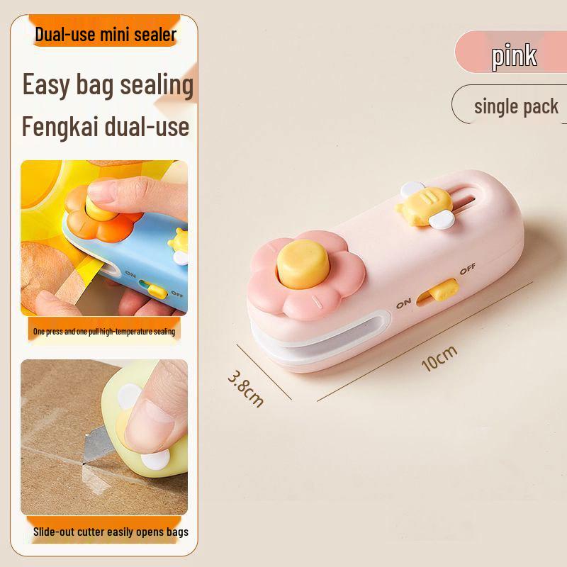 Компактный ручной запайщик пластиковых пакетов для закусок и сохранения продуктов