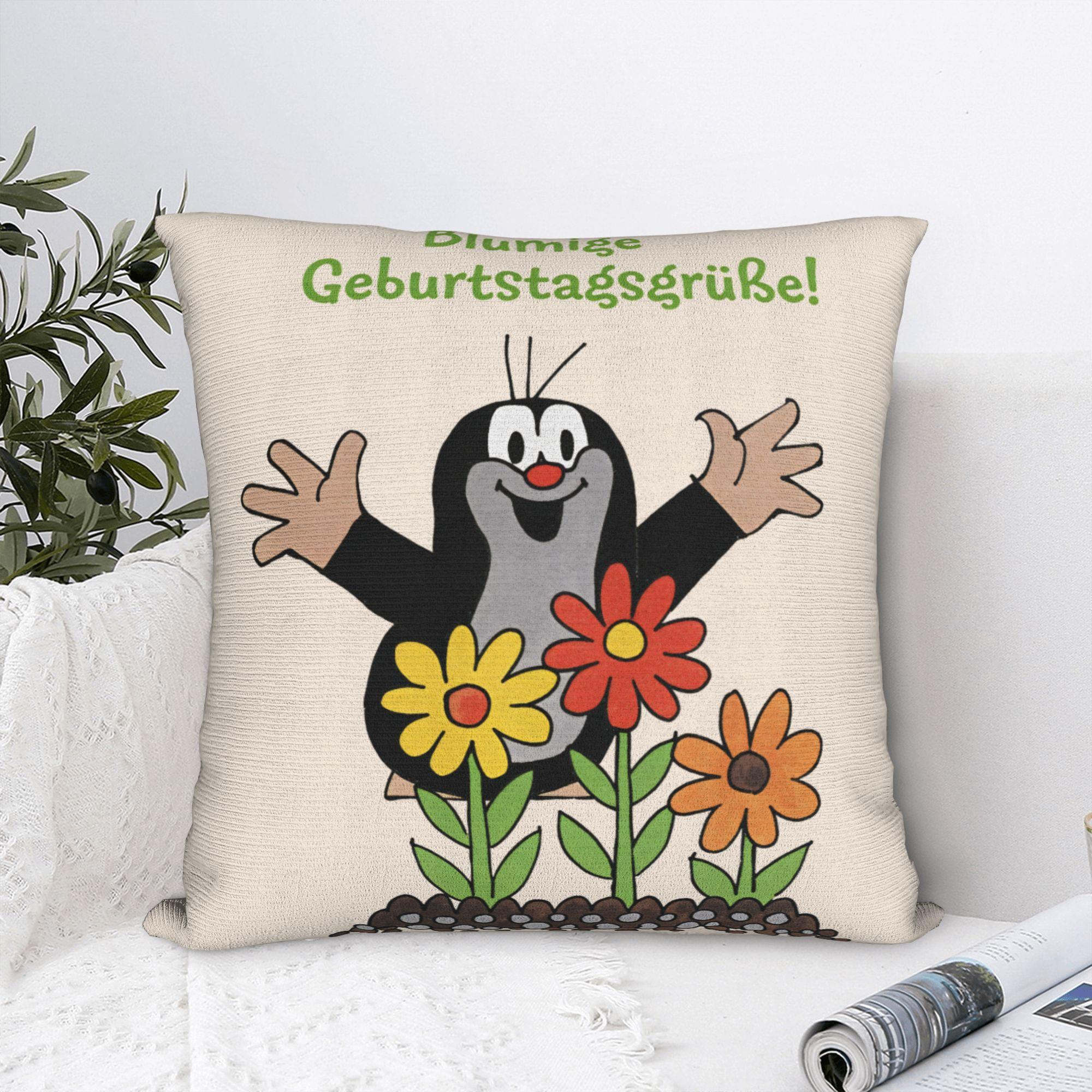 Fine Glasses Unisex The Little Mole Krtek Cartoon Pillowcase Polyester Cushion Cover Gift Happy Birthday Throw Pillow Case Cover Home Drop Shipping