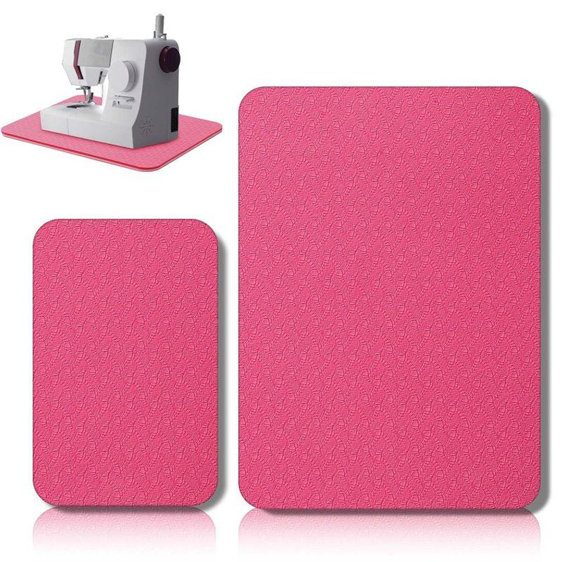 AEE4-2Pcs Sewing Machine Muffling Mat Pedal Mat Sewing Machine Mat Reduce Vibrations Noise No Slip Rubber Sewing Machine Part