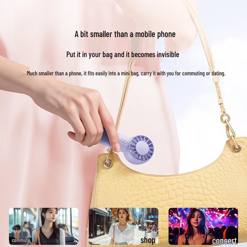 Baseus Portable USB Rechargeable Handheld & Desk Fan