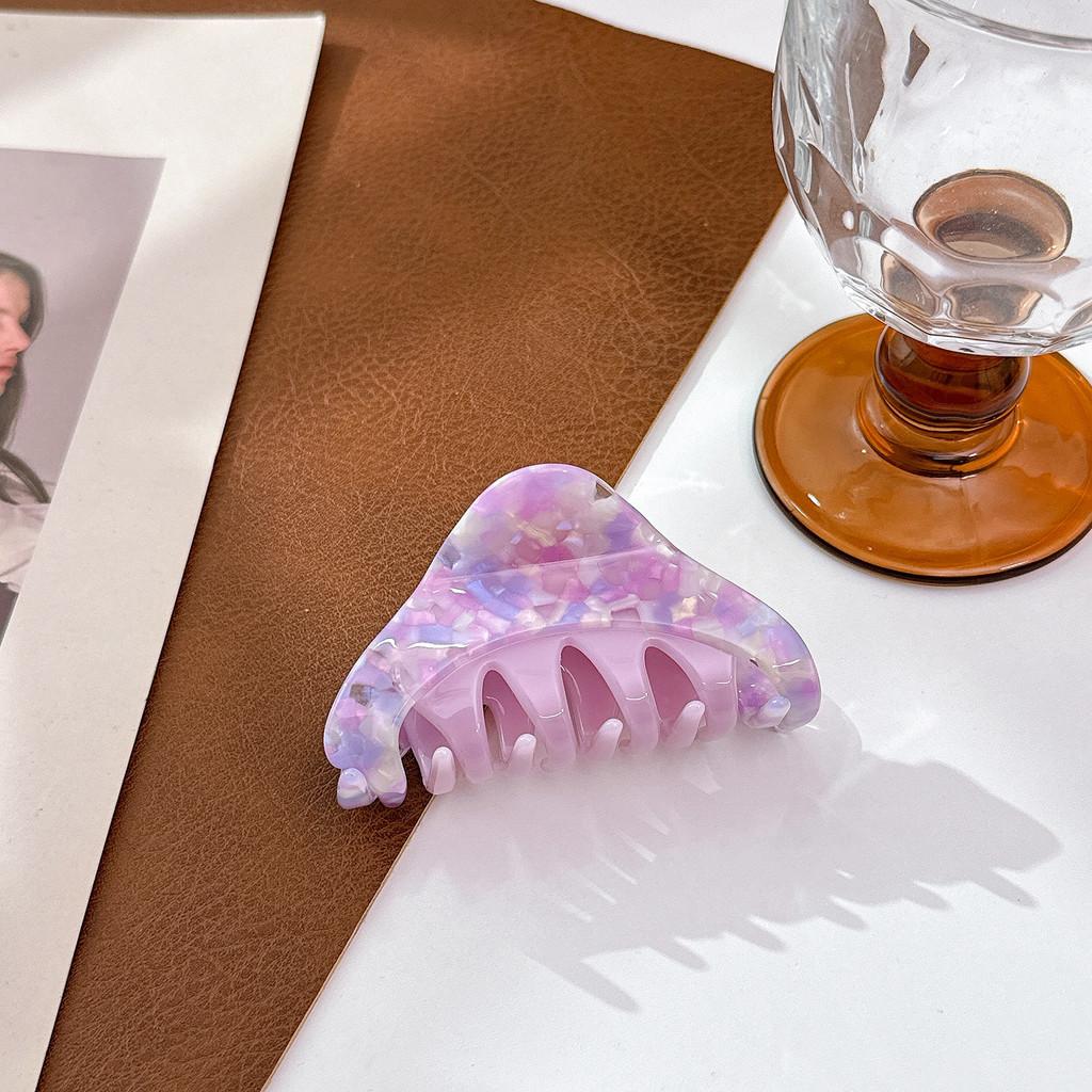 Fashionable Acetate Hair Claw With Geometric Lines Beautiful Hair Clip For Women