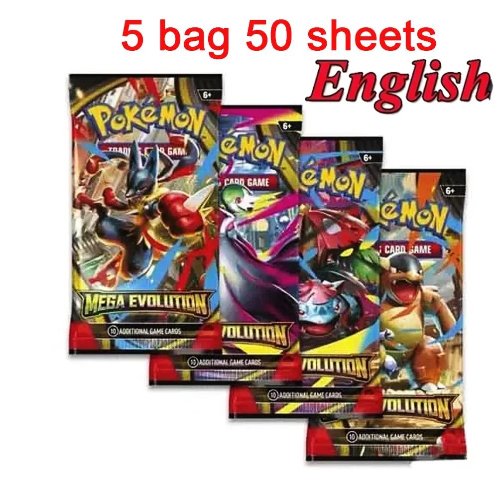 42pcs MEGA EVOLUTION Pokemon Cards Battle Playthings Lost Origin Pokemons Box Featuring Pikachu Anime Bank Pokemon Activity Cards Designed for Childre