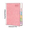 Portable A5 2027 Planner with Monthly & Weekly Plan Pages 365 Days Agenda Book Efficiency Schedule Notebook School Office