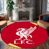 1pc L-Liverpool  Carpet, Round Rug, Comfortable, Suitable for Entryways, Living Rooms, Office, And Bedrooms, Christmas Decoration