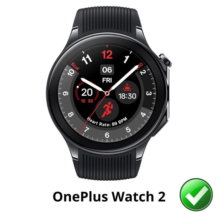 Screen Protector for OnePlus Watch 2 [6 Pack] Ultra Thin Resistant Protective Plastic Film Phonillico