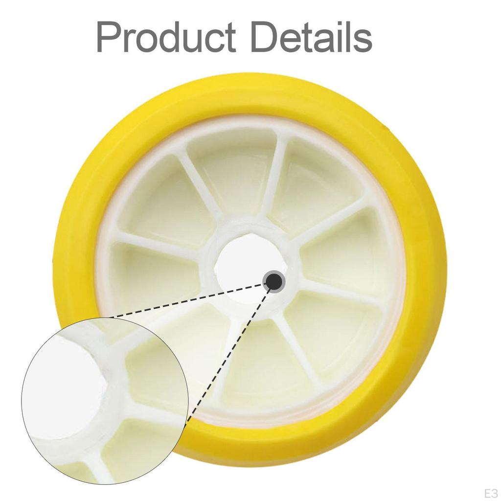 12,2 cm Bootsanhänger EVA gerippte Rollenbaugruppe Einfach zu installieren Zubehör zum Laden Stoß