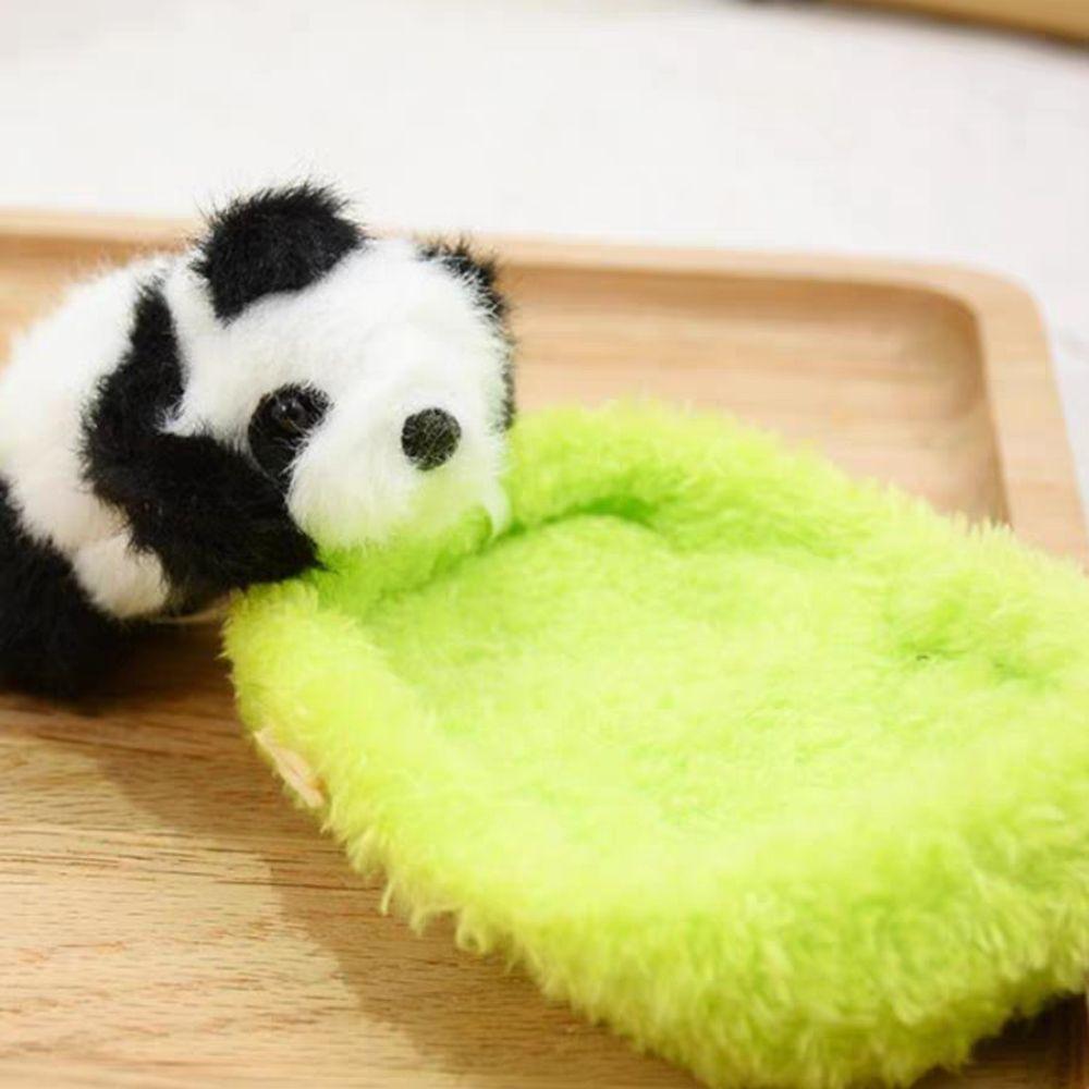 PP Cotton Baby Panda Plush Pendants Sleeping in Cradle Full Moon Panda Keyrings  Female Lady Girl