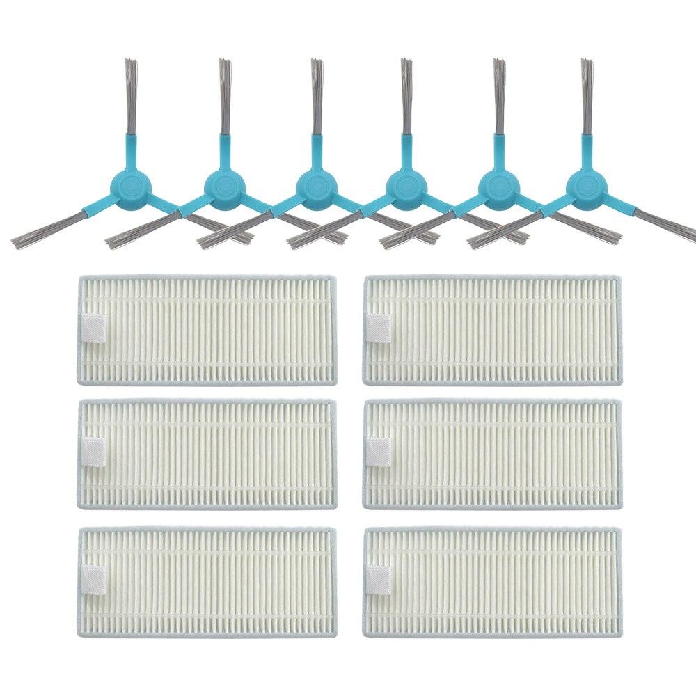 Rollenbürste Seitenbürste für Cecotec Conga 4090 5090 6090 Staubsauger, HEPA-Filter-Reinigungsmop