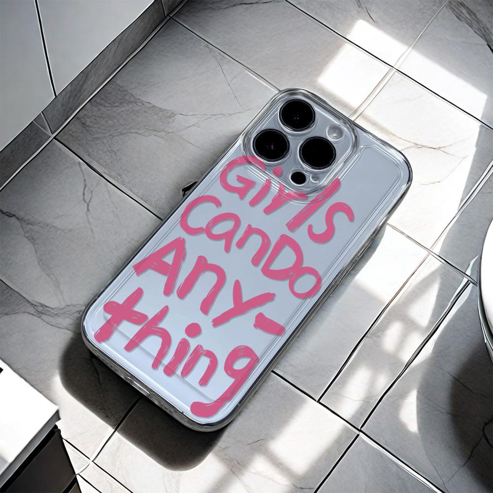 Panda English Luxury Soft Phone Case For iPhone 15 14 13 12 11 Pro Max X XS Max XR 7 8 Plus SE 2020 Case Cover Funda Coque