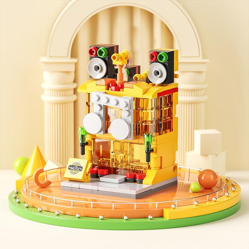 DIY Architecture Store Street View Food House Building Blocks Kit Girls Bricks Classic Movie Model Kids Toys For Children