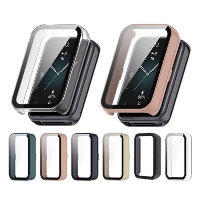 PC Case with Tempered Glass Film for Honor Band 9 Protector Cover Wristwatch Screen Protector Smartwatch Housing Shell