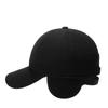 Winter Middle-Aged Baseball Cap Woolen Ear Protection Velvet Warm Cap Old Man Cap