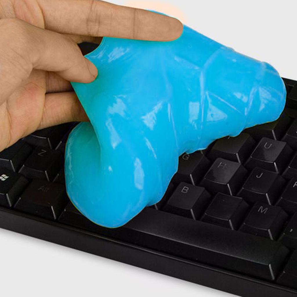 Car Cleaning Gel 160g Interior Vent Dashboard Console Steering Wheel Cleaner Dust Removal Gel Reusable Automotive Detailing Tool