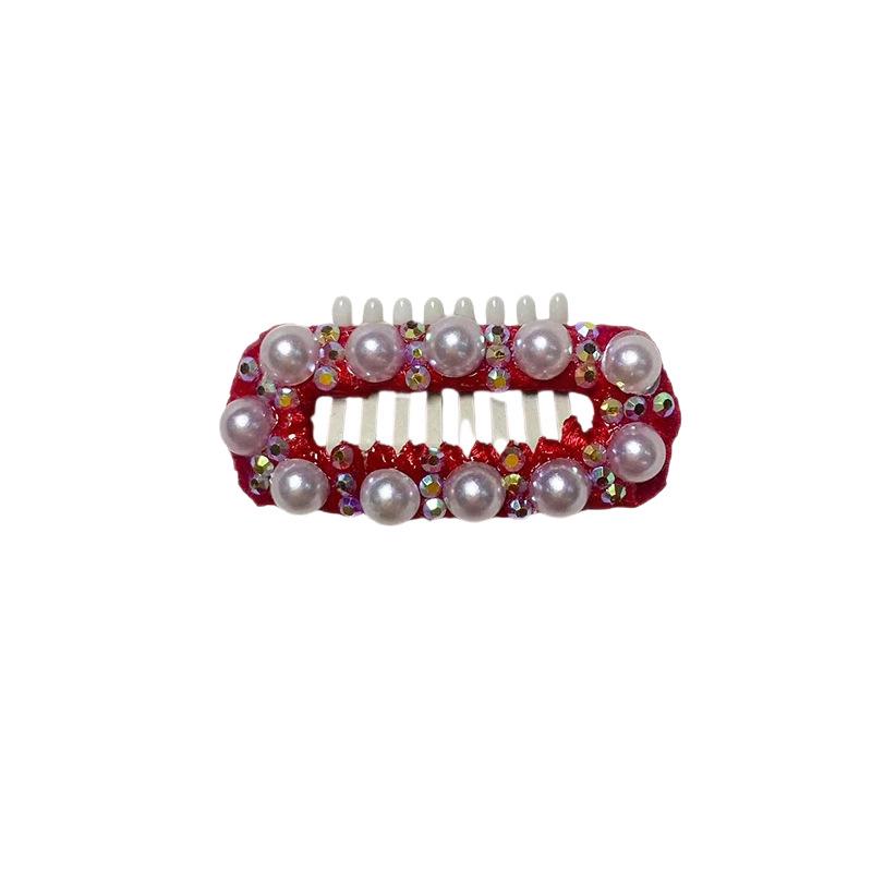 Handmade Pearl & Rhinestone Hair Clip for Yorkshire, Bichon, Maltese Dogs & Cats