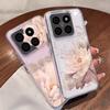Pink Peony Floral Pattern Case For Xiaomi Redmi Note 15 Pro 4G Funda Redmi Note 14 13 Pro 5G Clear TPU Silicone Soft Cover