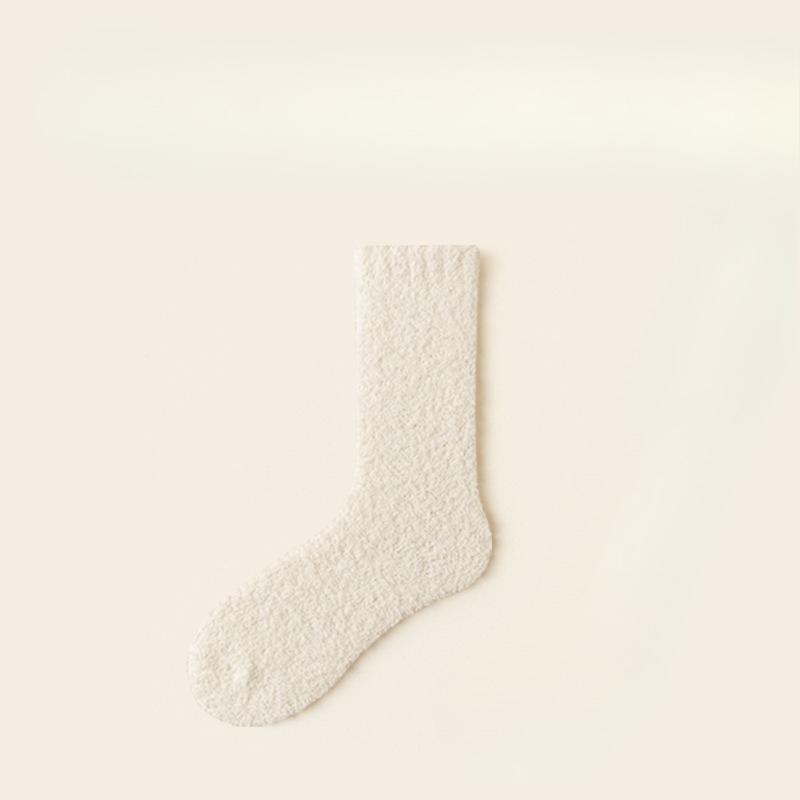 Female Winter Thickened Warm Not To Drop Hair Not Foot Month Son Home Sleep Tube Socks