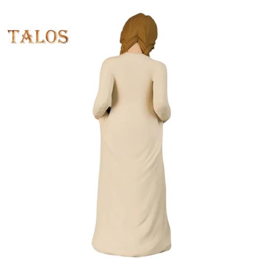 Frauen Schwarze Katze Figurine Schwarzes Kätzchen Harz Statue Skulptur Home Office Bücherregal Desktop Dekoration Ornament Katze Memorial Geschenke