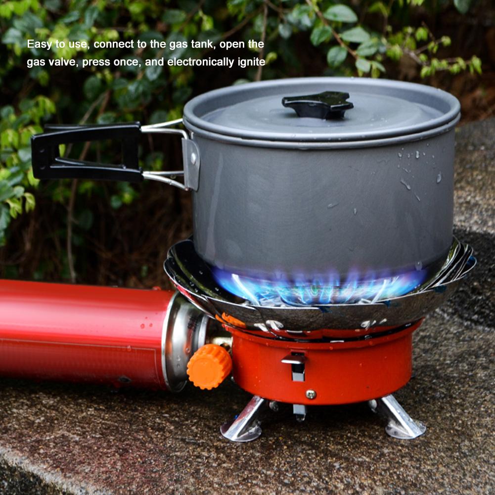 

Outdoor Windproof Lotos Long Gas Tank Casette Stove for Camping Barbecue
