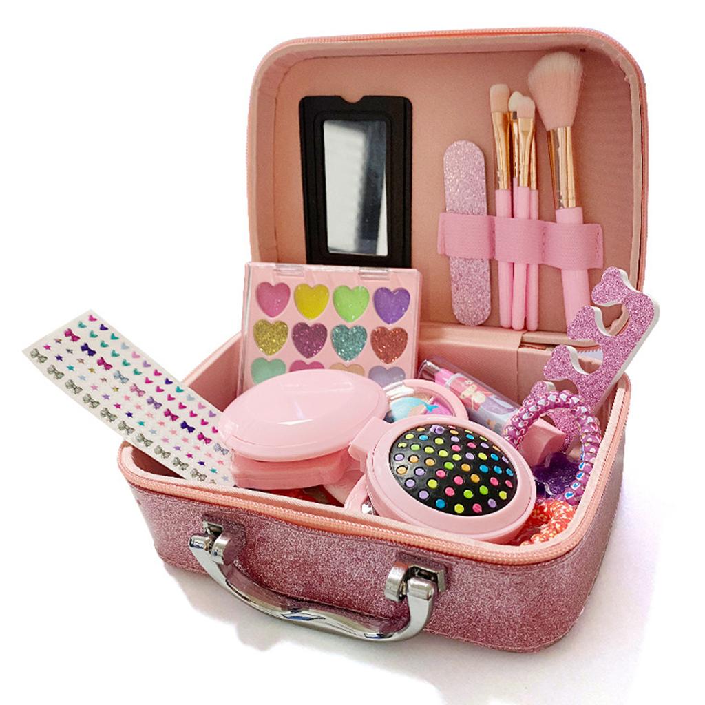 Children"s Cosmetic Toy Set Girls Birthday Gift Little Girl Princess Makeup Box